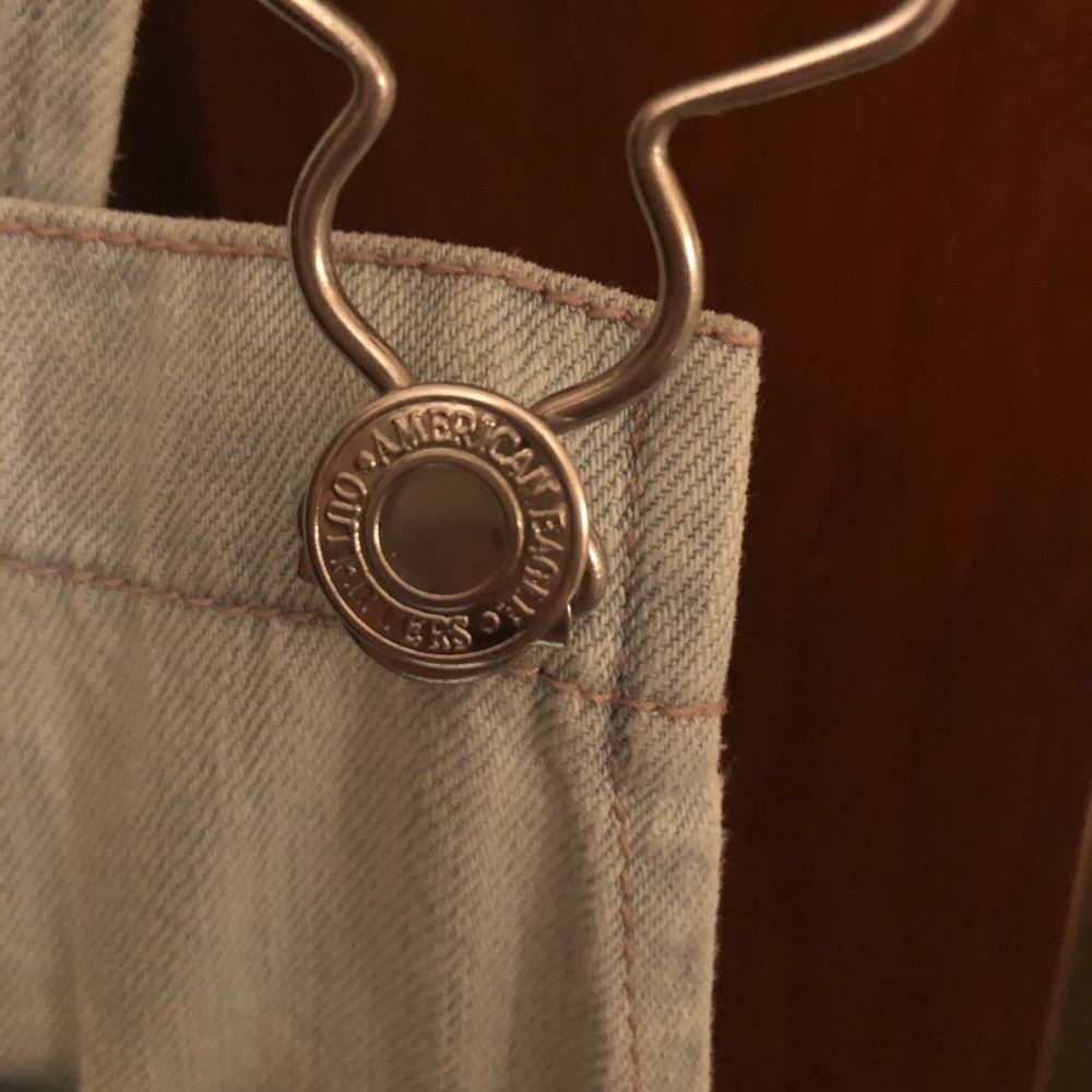 American Eagle denim overall mini dress